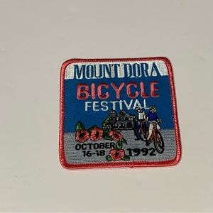 90s Mount Dora Bicycle Festival Patch Embroidered